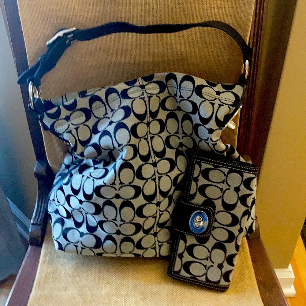 Coach handbag & matching wallet